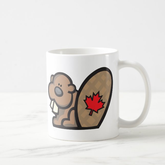 Caneca De Café Castor Canadá (Direita)