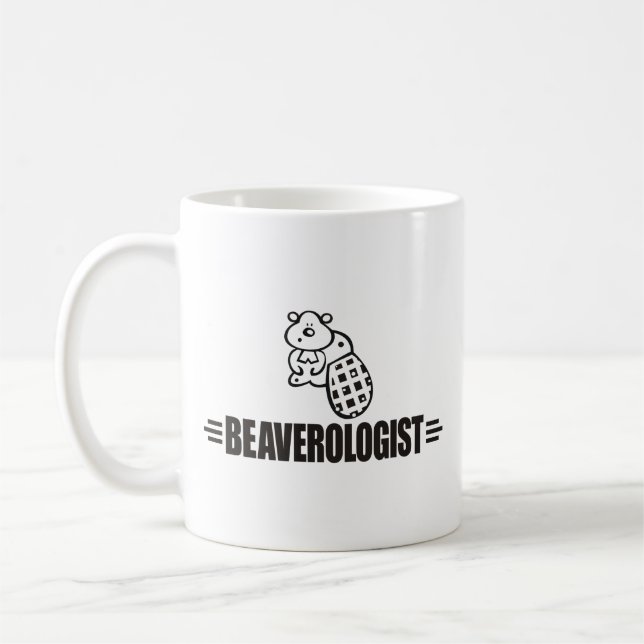 Caneca De Café Castor Engraçado (Esquerda)