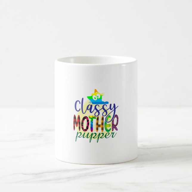 Caneca De Café Cat Art Classy Madre Ptop (Centro)