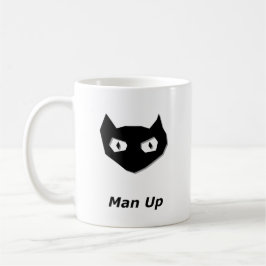 Caneca De Café Cat Boo Man Up