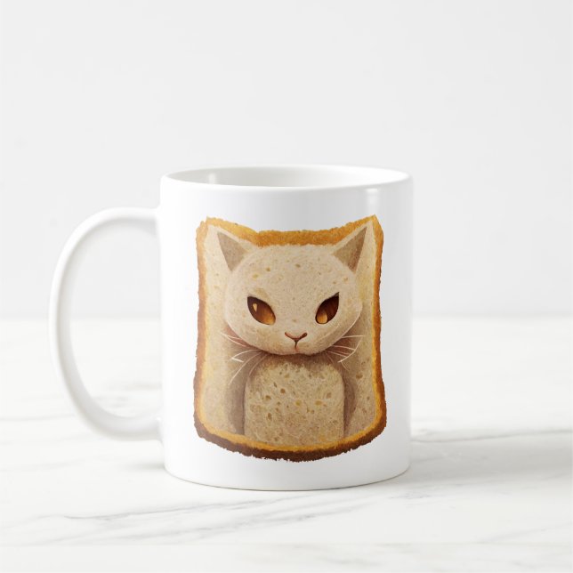 Caneca De Café Cat Bread 01 (Esquerda)