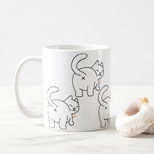 Caneca De Café Cat Bum Mug