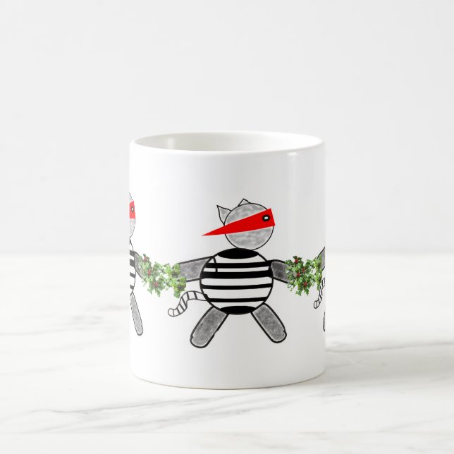 Caneca De Café Cat Burglar Natal (Centro)
