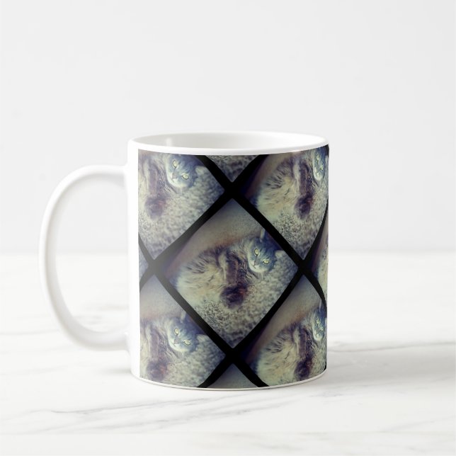 Caneca De Café Cat Collage por Shirley Taylor (Esquerda)