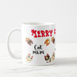Caneca De Café Cat Feliz Natal