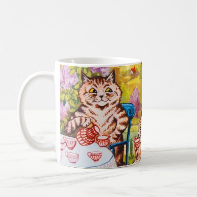 Caneca De Café Cat Garden Party (Esquerda)