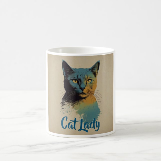 Caneca De Café Cat Lady Coffee Mug (Centro)