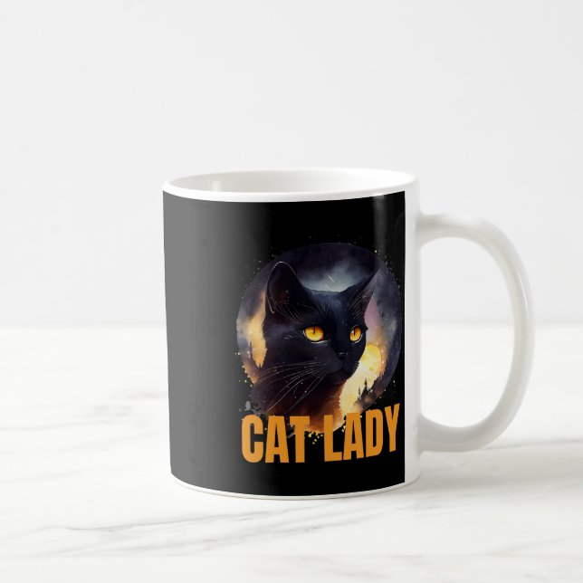 Caneca De Café Cat Lady For Kamala Harris Design único (Direita)