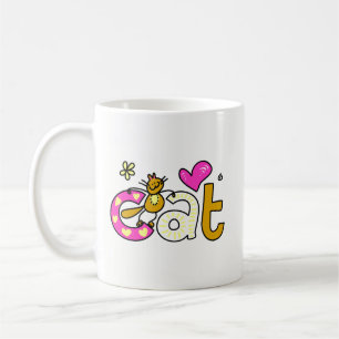 Caneca De Café CAT Love Coffee Mug