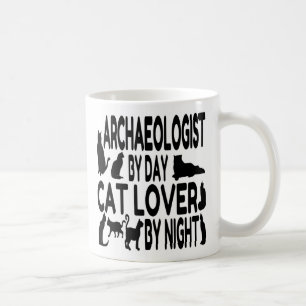 Caneca De Café Cat Lover Arqueologista