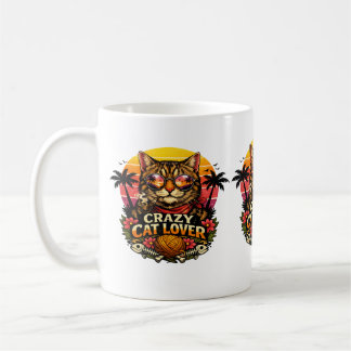 Caneca De Café Cat Lover Vibes – Cute Cat Design .