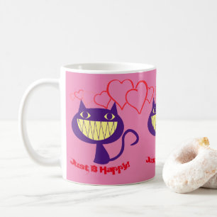 Caneca De Café Cat Lovers - Feliz