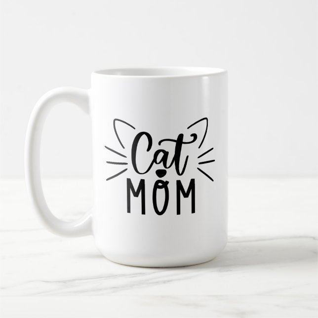 Caneca De Café Cat Mãe (Esquerda)