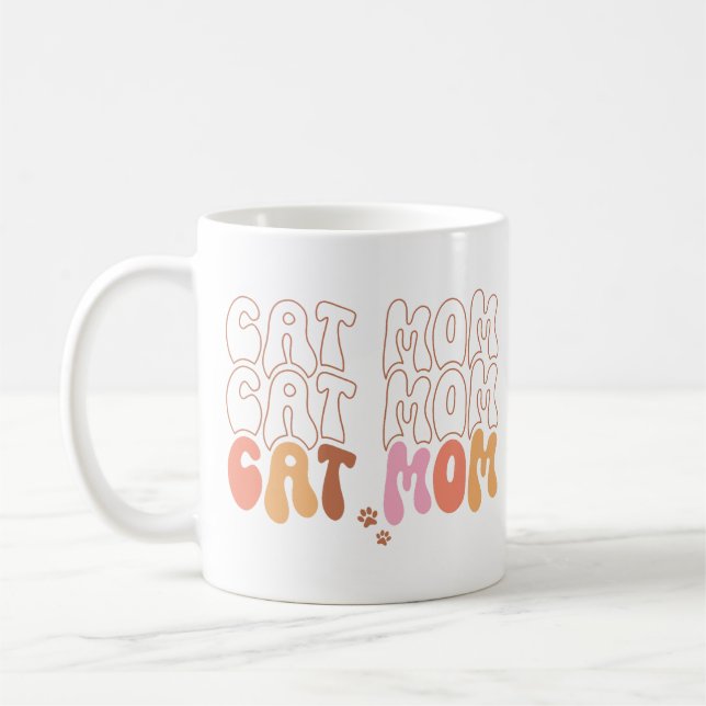 Caneca De Café Cat Mãe (Esquerda)