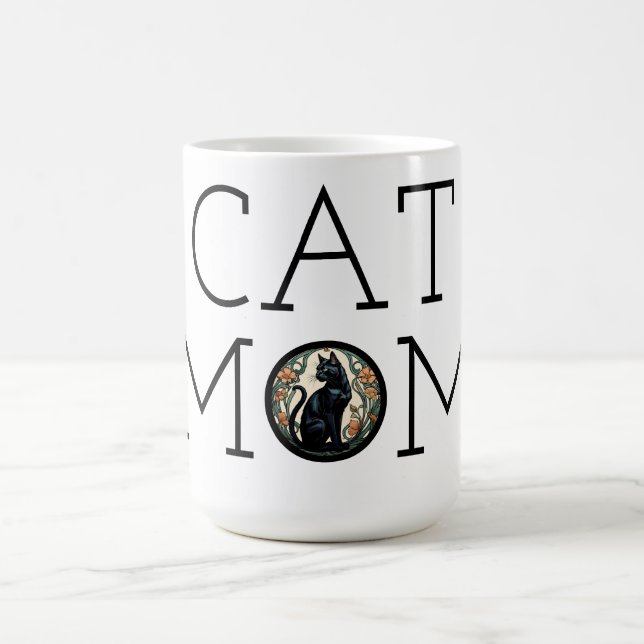 Caneca De Café Cat Mãe Black Cat Coffee Mug (Centro)
