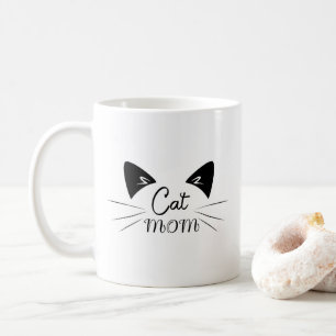 Caneca De Café Cat Mãe Mãe Mãe Aproxima Mãe Gatinho Engraçado Mat