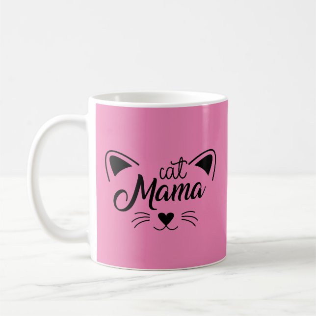Caneca De Café Cat Mama (Esquerda)