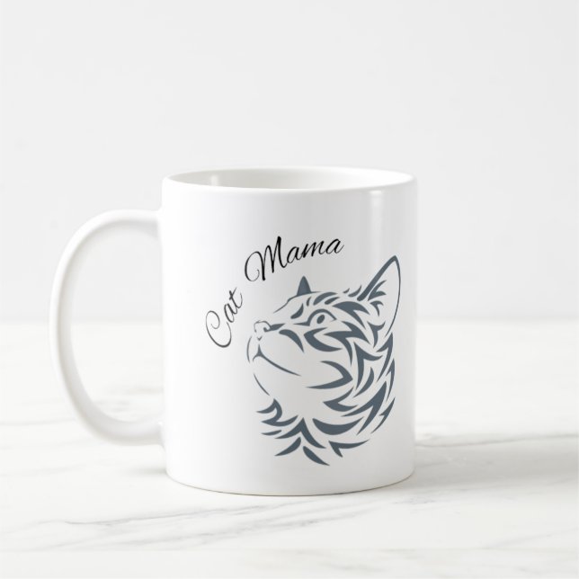 Caneca De Café Cat Mama (Esquerda)