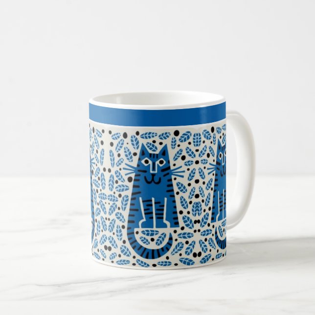 Caneca De Café cat mug (Frente Esquerda)