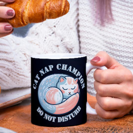 Caneca De Café Cat Nap Champion