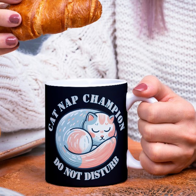 Caneca De Café Cat Nap Champion (Criador carregado)