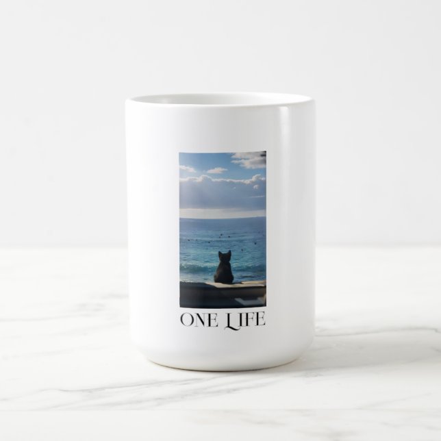 Caneca De Café Cat One Life  (Centro)