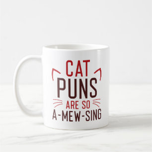 Caneca De Café Cat Puns É Tão Amewing