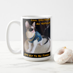 Caneca De Café CAT RESCUE TNR "É Hip To Be Tipped"