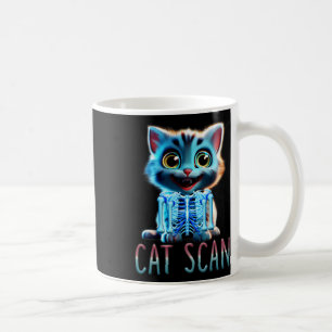 Caneca De Café Cat Scan Ct Scan Halloween Cat X-ray Memória Rad
