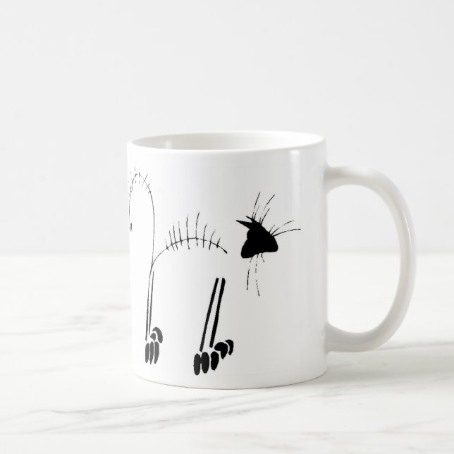 Caneca De Café Cat Skeleton (Direita)