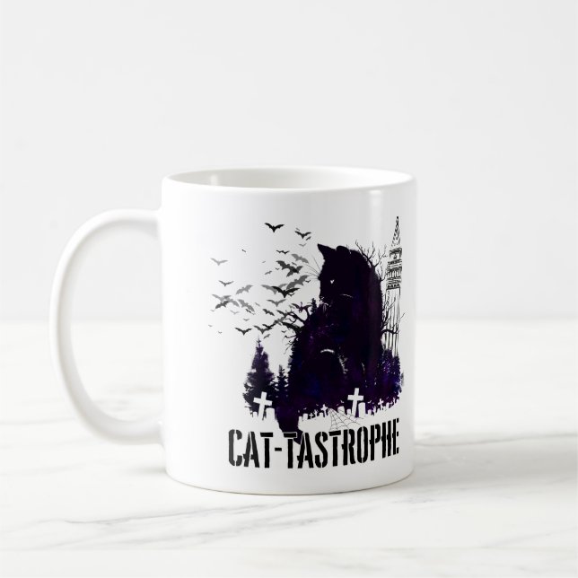 Caneca De Café Cat-tastrophe - Uma Tale Gótica.w (Esquerda)