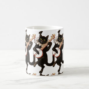 Caneca De Café Cat tocando Banjo Thunder_Cove