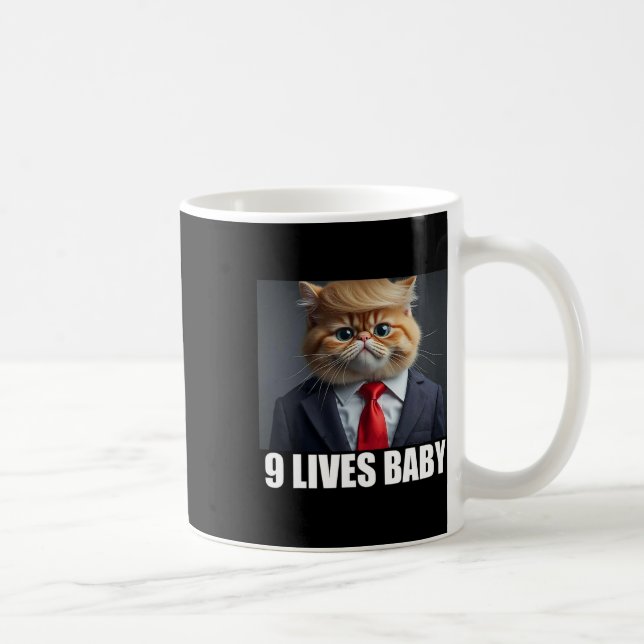 Caneca De Café Cat Trump 9 Vive Bebê Engraçado Gpresente De Gato  (Direita)