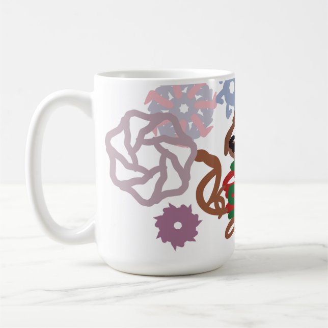 Caneca De Café Cat winter  (Esquerda)