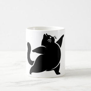 Caneca De Café *Cat Yoga #19 Arte Digital