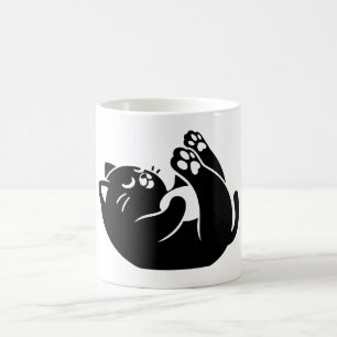 Caneca De Café Cat Yoga #7 Arte Digital