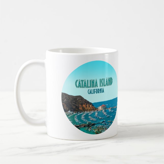 Caneca De Café Catalina Island Papais noeis Catalina California V (Esquerda)