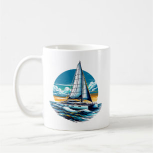 Caneca De Café Catamaran Sailboat