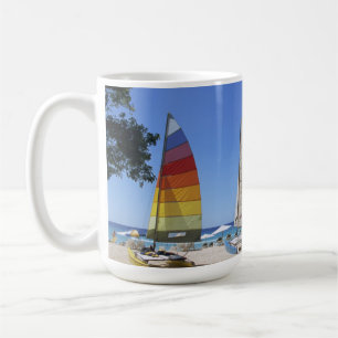 Caneca De Café Catamarãs e suporte do Lifeguard na praia