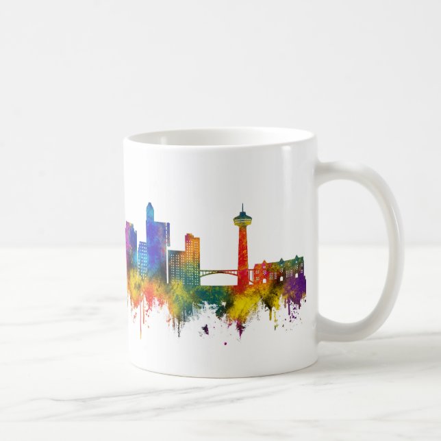 Caneca De Café Cataratas do Niágara Canadá Silhueta (Direita)
