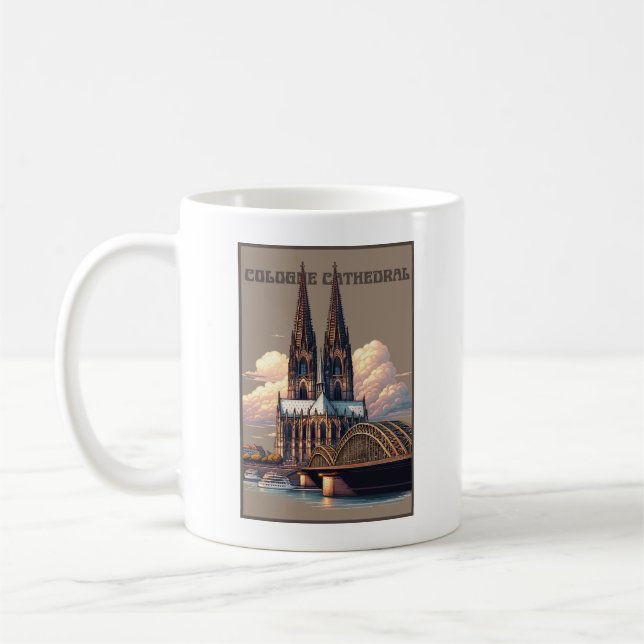 Caneca De Café Catedral de Colônia Alemanha (Esquerda)