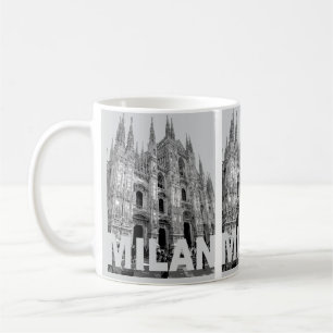 Caneca De Café Catedral de Duomo, Milão, Lombardia, numa