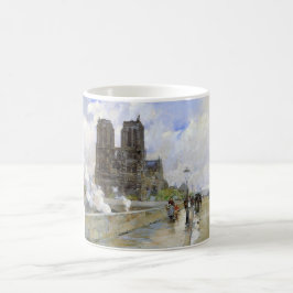 Caneca De Café Catedral de Notre Dame (Paris, França) (Arte Vinta