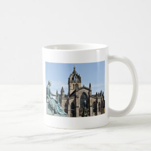 Caneca De Café Catedral de St Giles e estátua de David Hume