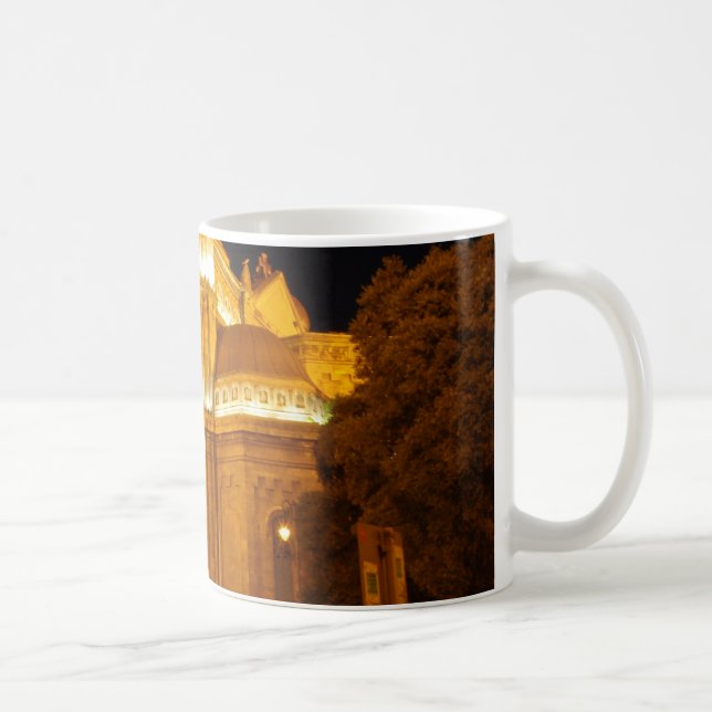 Caneca De Café Catedral de Varna à Noite (Direita)