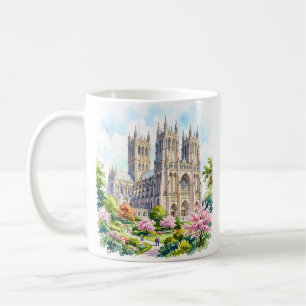 Caneca De Café Catedral de Washington Aquarela Religiosa Personal