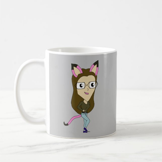 Caneca De Café catgirl chibi (Esquerda)