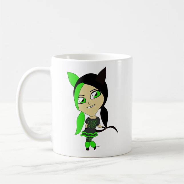 Caneca De Café catgirl chibi (Esquerda)
