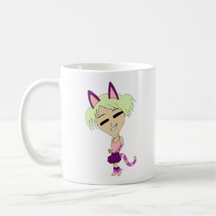 Caneca De Café catgirl chibi