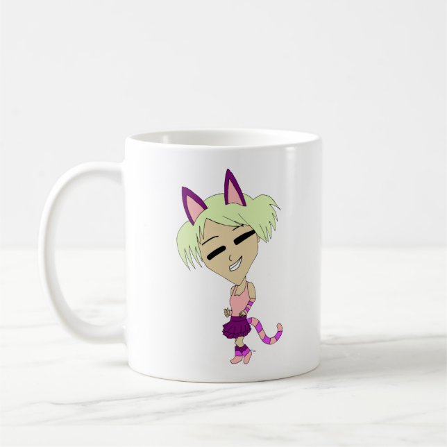 Caneca De Café catgirl chibi (Esquerda)